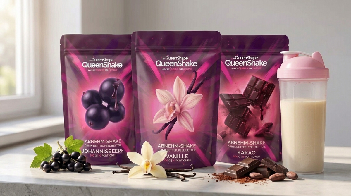 Alle drei Sorten des QueenShake